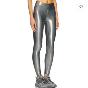 Heroine Sport Metallic Silver Leggings